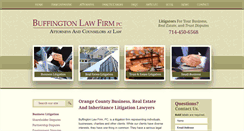 Desktop Screenshot of buffingtonlawfirm.com