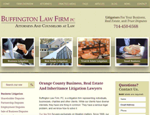 Tablet Screenshot of buffingtonlawfirm.com